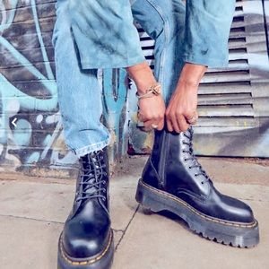 Dr Martens Platform Wedge Jadon Boots Size 9